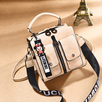 

Multi-use bag female autumn&winter four functional soft skin texture oblique shoulder backpack leisure tide