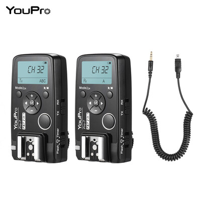 

YouPro Pro-7 Wireless Shutter Timer Remote&Flash Trigger 2in1 with DC2 25mm PC Sync & Shutter Cable for Nikon D750 D7500 D720
