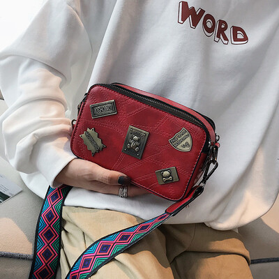 

2018 autumn fashion wild small square bag ribbon icon shoulder diagonal bag tide luxury handbags women bags designer