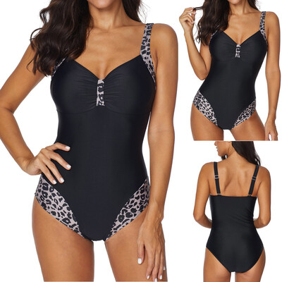 

Roseonmyhand Women Siamese Bikini Set Push-Up StripeSwimwear Beachwear Swimsuit