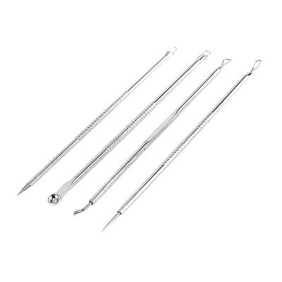 

4pcsset Double-head Acne Needle Stainless Steel Blackhead Spot Remover Kit
