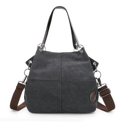 

Women Canvas Shoulder Bag Handbag Crossbody Bags Casual Stitching Tote