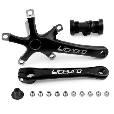 

Bike Crank Set Bicycle Bottom Brackets 170MM 130 BCD Foling Bike Crankset Bike Crank Arm with Chainring Bolts
