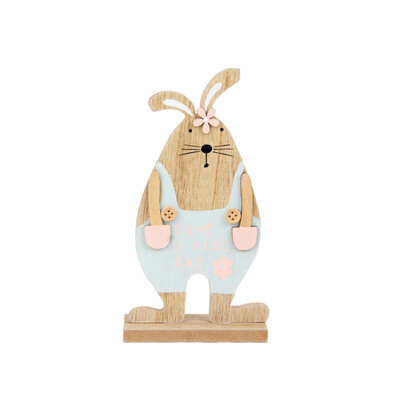 

Toponeto Easter Day Bunny Exquisite Premium Wooden Pendant Hanging Decoration