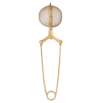 

Gold Stainless Steel Tea Infuser Sphere Mesh Tea Strainer Herb Spice Filter