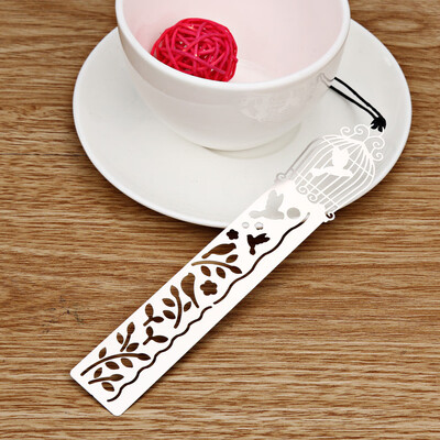 

〖Follure〗Metal Hollow Ultra-thin Ruler Study Bookmark Drawing School Office Tools