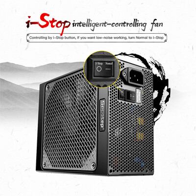 

Segotep Gaming 80 Plus Platinum KL-1080W Power Supply With Low Noise Fan&Auto Fan Speed Control