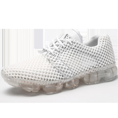 

Mens shoes sports shoes flying woven breathable running shoes non-slip jelly cushions