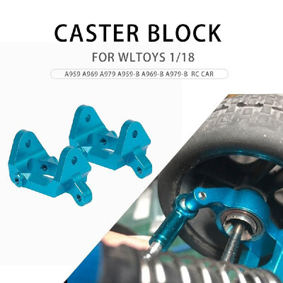 

2PCS Front Caster Block Metal C-hub 118 RC Car Parts for WLtoys A959-B A979-B Car