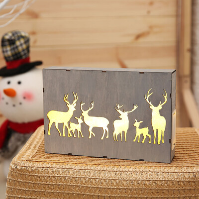 

〖Follure〗Wooden Photo Frames 3D Led Table Night Light Decoration Lamp OnOff Switch