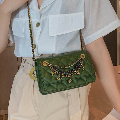 

Advanced sense bag female bag new 2019 fashion foreign gas chain shoulder bag wild ins popular slung small bag