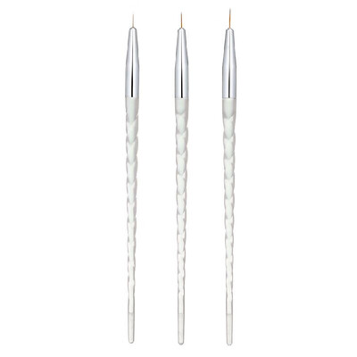 

3pcs Nail Art Brushes Liner Tools Drawing Line Pen UV Gel Painting Acrylic Nail Brush Pen