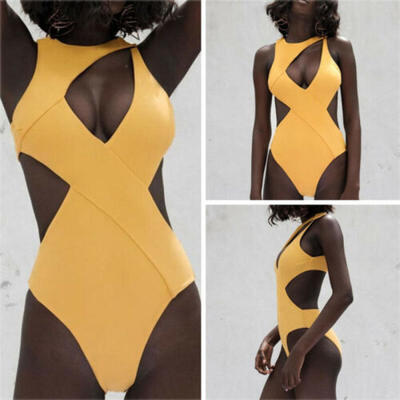 

Women One-Piece Bandage Bikini Swimwear Brazilian Bathing Suit Swimsuit