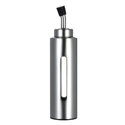 

200ml7oz Oil & Vinegar Dispenser Cruet Stainless Steel Olive Oil Sauce Pourer Dispensing Bottle Leak-proof Container for Kitchen