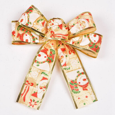 

5x Christmas Tree Pendants 20cm Ribbon Bowknot Hanging Ornament Xmas Party Decor