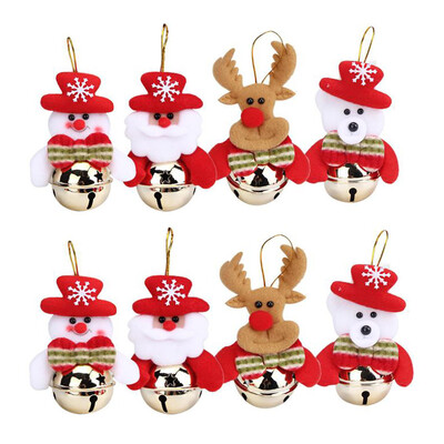 

〖Follure〗8PC Christmas Home Furnishing Decoration Tree Ornaments Small Bell Gifts