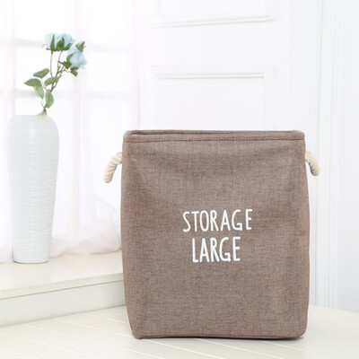 

Toponeto Thick Double-Layer Storage Basket Foldable Debris Storage Box Laundry Bucket