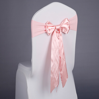 

Chair Sash Bow Elastic Chair Ribbon Back Tie Bands for Wedding Party Ceremony Banquet