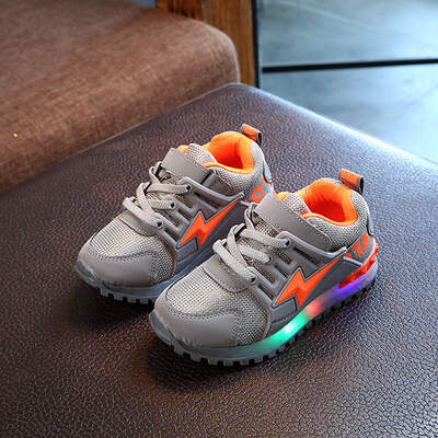 

New Fashion Toddler Baby Girls Boys LED Light Luminous Shoes Soft Sole Sport Sneaker Shoes Walking Shoes