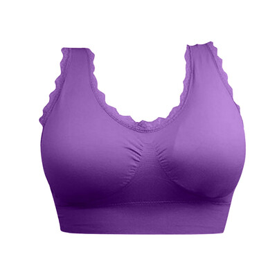 

Toponeto Sports Bras - Padded Seamless High Impact Support for Yoga Workout Fitness