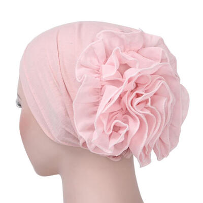 

Muslim Hijab Turban Arabic Head Scarf Flower Women Chemo Cap Cotton Bandana
