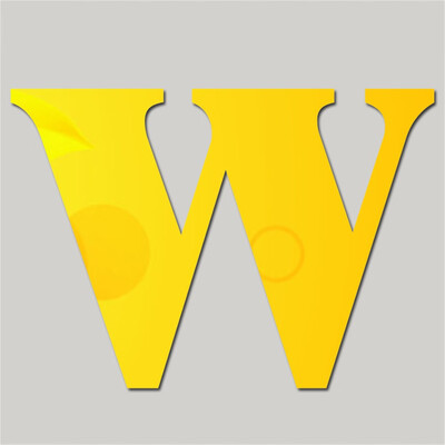 

〖Follure〗Mirror Wall Sticker 26 Letters DIY Art Mural Home Decor Acrylic Decals Silver