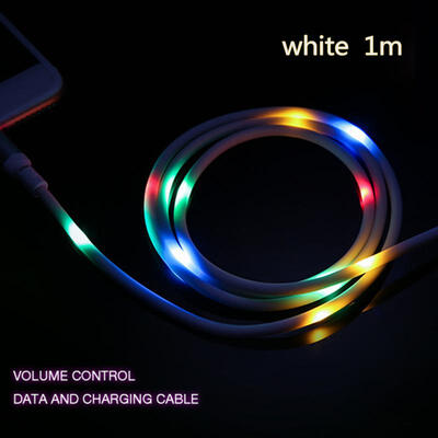 

Stylish Light Up Charging Cable Smart Voice Control Date Syncing Cord-Type-C