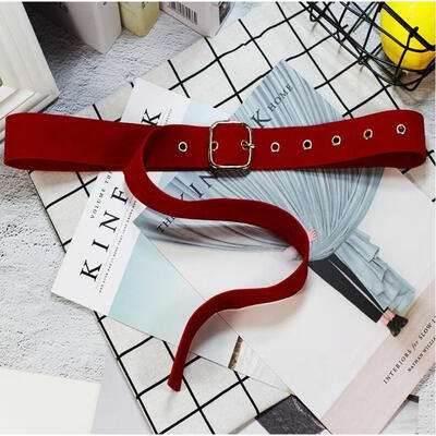 

Women Velvet Belts Ladies Vintage Solid Color Waist Belt for Pants Jeans Dresses