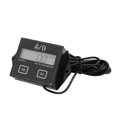

LCD Digital Display Engine Tach Hour Meter Motor Sroke Engine Car Motorcycle Boat Speedometer