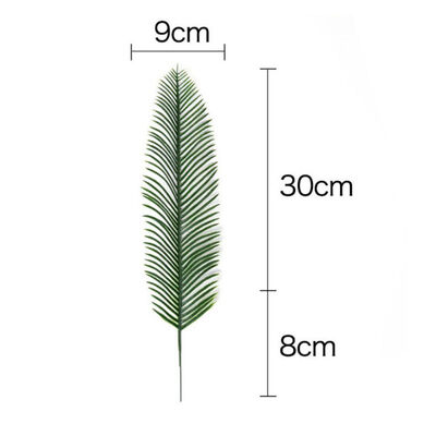 

20pcs Artificial Fake Monstera Palm Leaves Leaf-shaped Green Plants Wedding DIY Decoration Flowers Arrangement Plant Leaf