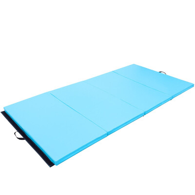 

4 x 8 x 2" Gymnastics Mat Thick Folding Panel Aerobics Exercise Mat-Blue