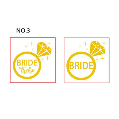 

New Hot 12pc Bridesmaid Team Temporary Tattoo Sticker Party Sticker Decoration Marriage Bride To Be Bridal Wedding