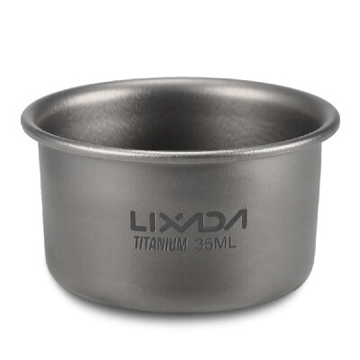 

Lixada 35ml Mini Titanium Tea Cup Home Office Outdoor Camping Hiking Coffee Tea Cup Mug 8g