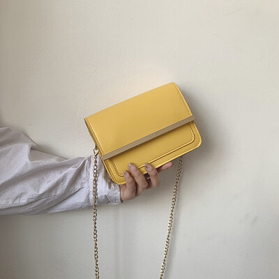

2019 new fashion temperament chain bag simple small fresh shoulder bag female casual wild Messenger small square bag