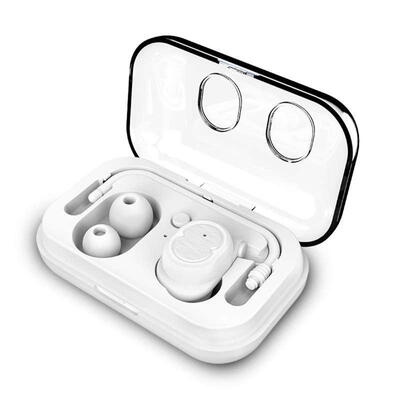 

Bluetooth 50 Wireless Earphone Waterproof Touch Control Single Earpiece Earbud With Mic Charging Case Ear Hook