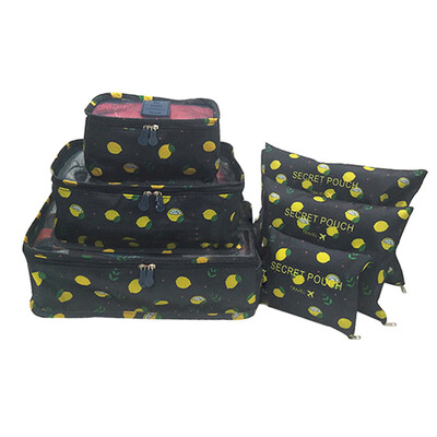 

6 Pcs Travel Packing Bag Set Waterproof Clothes Cubes Set Luggage Pouch Organizer Set