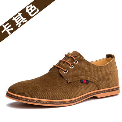 

Autumn new casual mens shoes brand foreign trade large size British tide corduroy single shoes cloth shoes factory direct sales