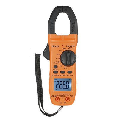 

Vici Hand-held LCD Digital Clamp Meter Multimeter ACDC Voltage ACDC Current Capacitance Continuity Test Temperature Resistance D
