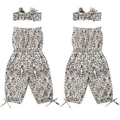 

2PCS Toddler Baby Girls Leopard Romper Cotton Bowknot Bodysuit Jumpsuit Outfits