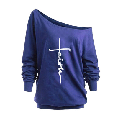

Nomeni Women Casual Sexy Off Shoulder Batwing Sleeve Pullover Sweatshirts Tops