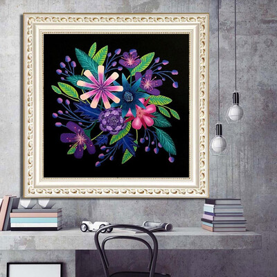 

Toponeto 5D Full Square Dirll Embroidery Paintings Rhinestone Pasted DIY Diamond Painting