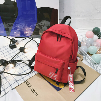 

Korean version of the old school backpack girls insfeng BF canvas campus backpack tides