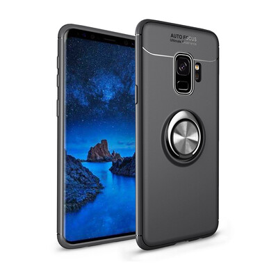 

Goowiiz Phone Case For Samsung Galaxy J2 CoreA7 2018A750A9 2019 Luxury Metal Ring Magnetic Bracket TPU Shockproof Cooling
