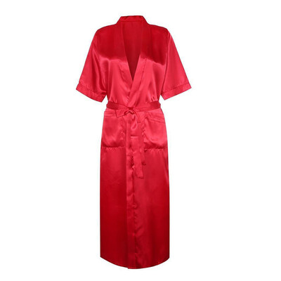 

Toponeto Women Sexy Satin Long Silk Bath Robe Babydoll Lingerie Nightdress Underwear
