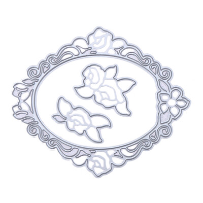 

Mirror Film Rose DIY Puzzle Metal Scrapbook Embossing Cutting Die Stencils