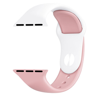 

〖Follure〗Two color Soft Weave Silicone Replacement Band Strap For Apple Iwatch 4 40mm