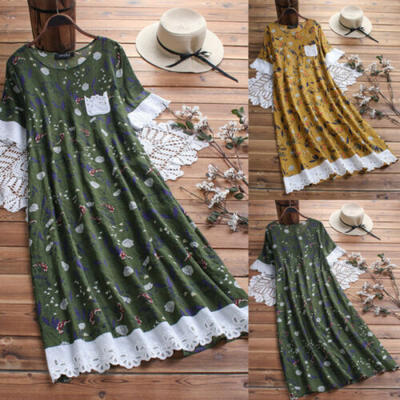 

Women Long Shirt Dress Oversize Asymmetrical Tops Blouse Cotton Mini Dress Plus