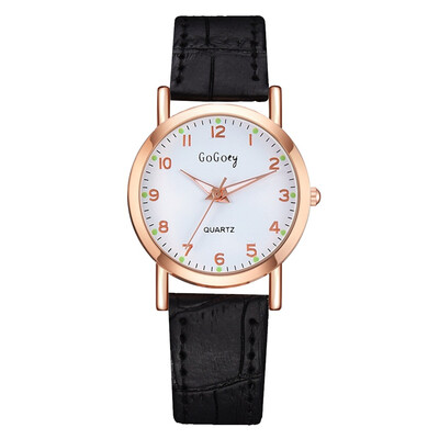 

Korean womens watch digital quartz watch fashion crocodile pattern PU watch