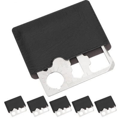 

Greensen 6pcs Stainless Steel Multi-function Mini Hunting Outdoor Survival Camping Military Card Knife