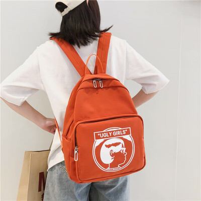 

Schoolbag female Korean Harajuku ulzzang college student backpack high school campus ancient sense wild ins wind backpack